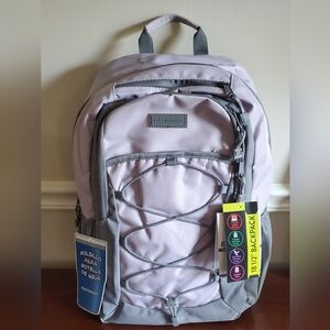 NWT Eastsport‎ Unisex Apex Sport 18" Backpack, Thistle Purple Gray